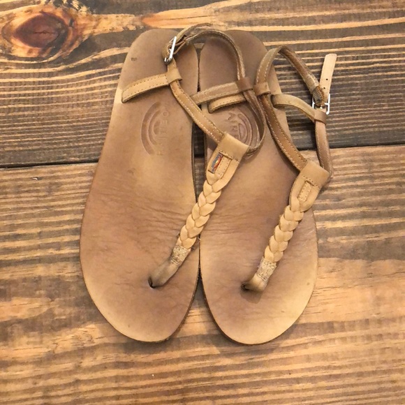 SOLD 🌈 Rainbow T-Street Braided T-Strap Sandal 🌈 - Picture 2 of 4